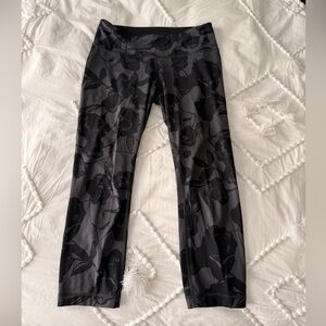 Lululemon Black Floral Leggings